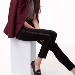 Loft Modern Velvet Tuxedo Pants